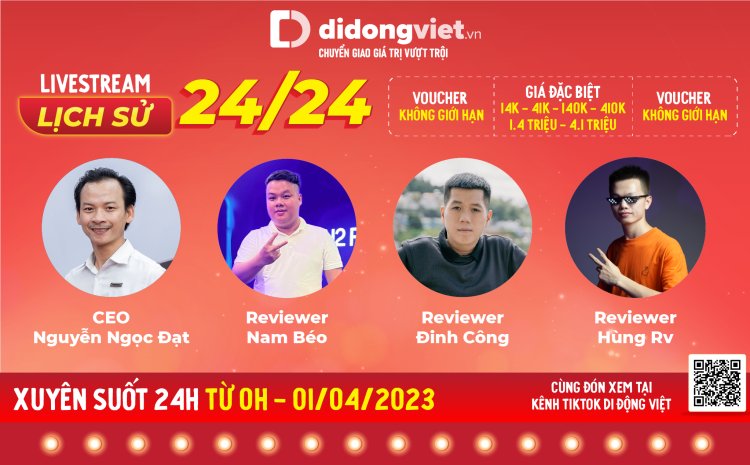 Di Động Viêt sắp livestream bán hàng suốt 24h