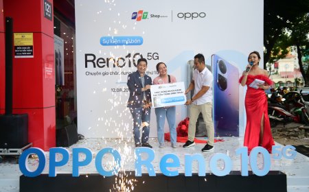 FPT Shop mở bán OPPO Reno10 5G 256GB, tặng quà hơn 15 triệu đồng