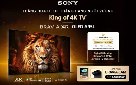 Sony BRAVIA XR OLED A95L chính thức có mặt tại Việt Nam sau khi đạt danh hiệu "King of 4K TV 2023"
