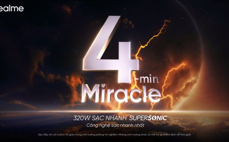 realme trình làng thế giới về công nghệ sạc siêu âm 320W, tạo nên “phép màu” sạc nhanh chỉ trong 4 phút
