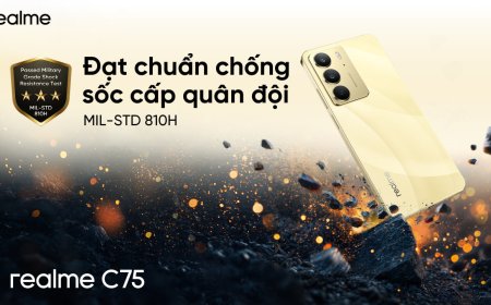 realme C75 chính thức ra mắt, đặt tiêu chuẩn mới cho độ bền của điện thoại