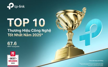 TP-Link lọt vào TOP 10 thương hiệu công nghệ tốt nhất năm 2025
