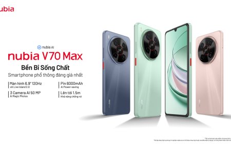 ZTE giới thiệu bộ đôi nubia V70 Design & nubia V70 Max với thiết kế thời thượng, bền bỉ vượt trội, hỗ trợ NFC cùng loạt công nghệ cao cấp với giá chỉ từ 2.390.000 đồng