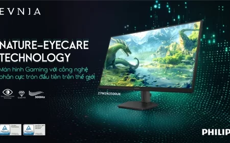 Evnia ra mắt màn hình gaming 27M2N3500UK đầu tiên trên thế giới với công nghệ phân cực tròn và chăm sóc mắt tự nhiên