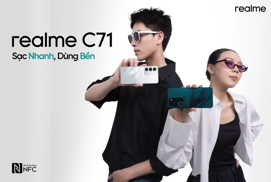 realme C71 chính thức ra mắt tại Việt Nam: “Tân vương” smartphone phổ thông sạc 1 giờ dùng 2 ngày, độ bền chuẩn quân đội và tích hợp AI tiên tiến