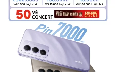 Redmi 15 với siêu pin Silicon-Carbon 7000mAh sắp ra mắt, mang đến cơ hội sở hữu vé concert “Anh Trai Vượt Ngàn Chông Gai”