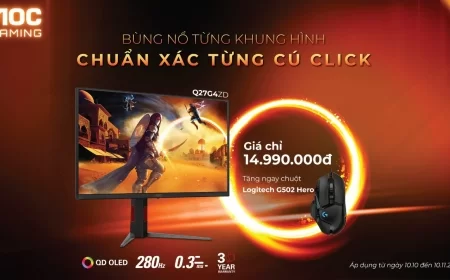 AOC Gaming Q27G4ZD - Dòng màn hình gaming QD-OLED tầm trung chính thức mở bán với ưu đãi khủng