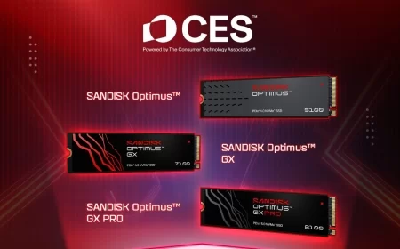 Sandisk Ra Mắt Thương Hiệu SSD Gắn Trong Mới SANDISK Optimus™ tại CES 2026