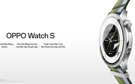 OPPO Chính Thức Ra Mắt OPPO Watch S: Thiết Kế Siêu Mỏng, Theo Dõi Luyện Tập Chuyên Sâu và Phân Tích Sức Khỏe Chuẩn Flagship