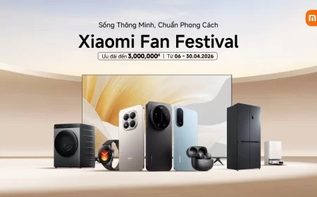 Xiaomi chính thức khởi động Xiaomi Fan Festival 2026 - “Sống thông minh, chuẩn phong cách” - với loạt ưu đãi hấp dẫn trên toàn hệ sinh thái
