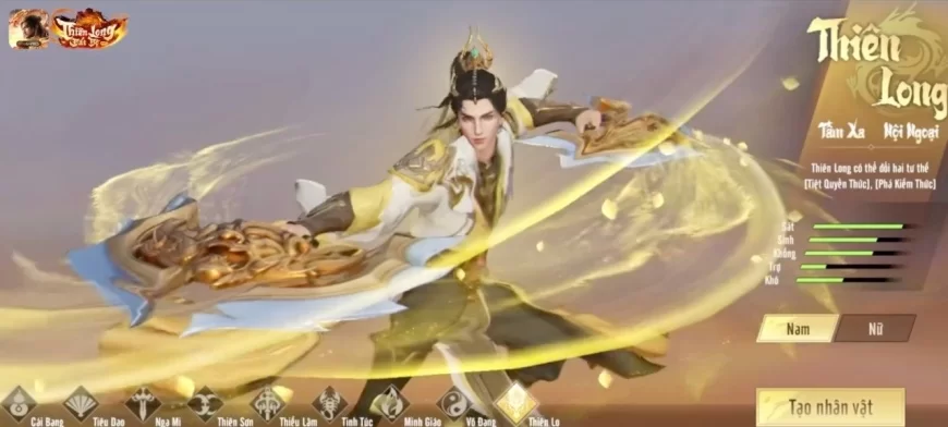 Phái Thiên Long gia nhập Thiên Long Bát Bộ VNG, thiết lập cục diện “cửu phái tranh phong”