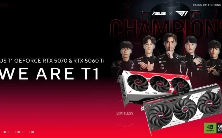 ASUS ra mắt card đồ họa T1 GeForce RTX 5070 và RTX 5060 Ti