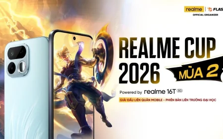 Giải mã sức nóng realme Cup 2026: Sân chơi Esports dành cho sinh viên quy mô toàn quốc với 64 đội tuyển tranh tài