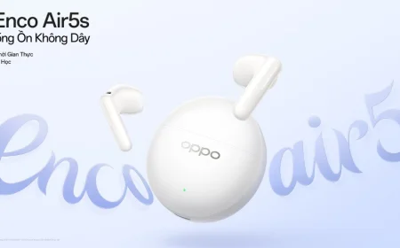 OPPO ra mắt Enco Air5s và Enco Air5, kết hợp công nghệ chống ồn tiên tiến cùng chất âm sống động