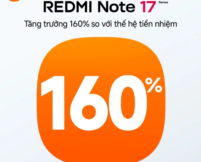 REDMI Note 17 Series tăng trưởng 160% chỉ sau 10 ngày ra mắt tại Việt Nam
