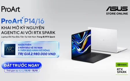 ASUS mở đặt trước ProArt P16 trang bị RTX Spark chuyên cho Agentic AI tại Việt Nam